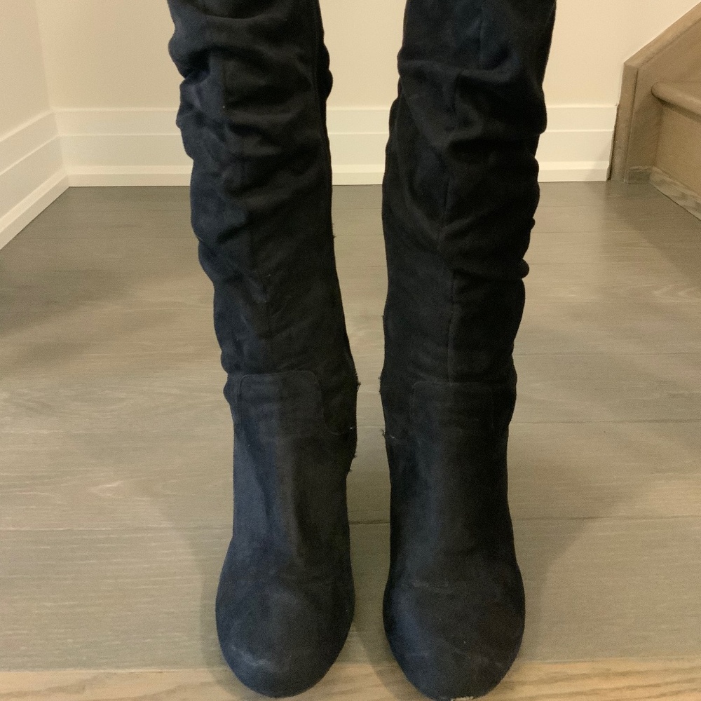 Call It Spring- Knee High Wedge Boots- Size US 10